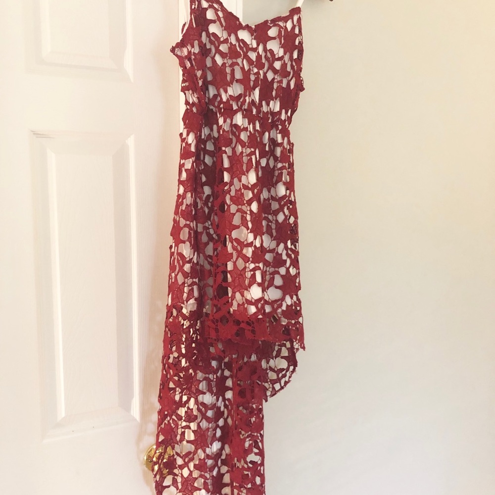 Burgundy/Red lace dress